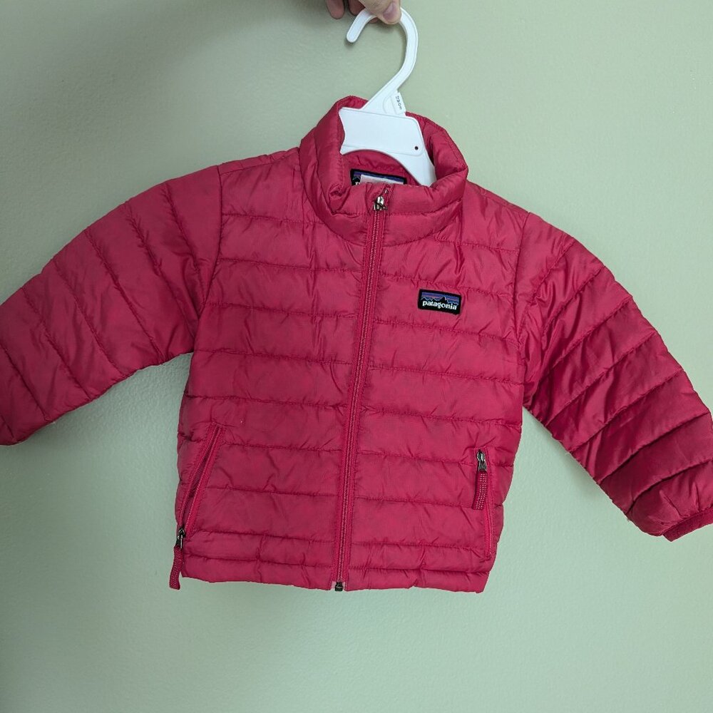 Pink Patagonia Puffer Coat 18M